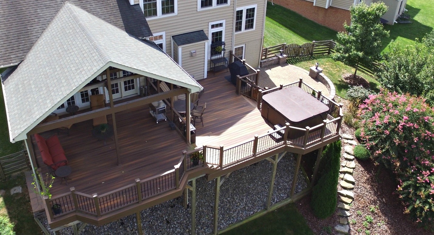 Hot Tub Deck Support Cedarbrook Design Build Maryland