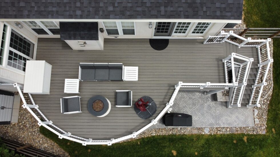 Bending Composite Decking Cedarbrook Design Build Maryland
