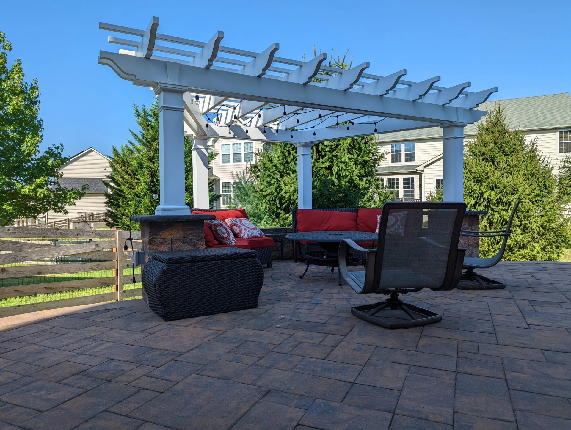 Structure Works Pergola with Paver Patio scaled