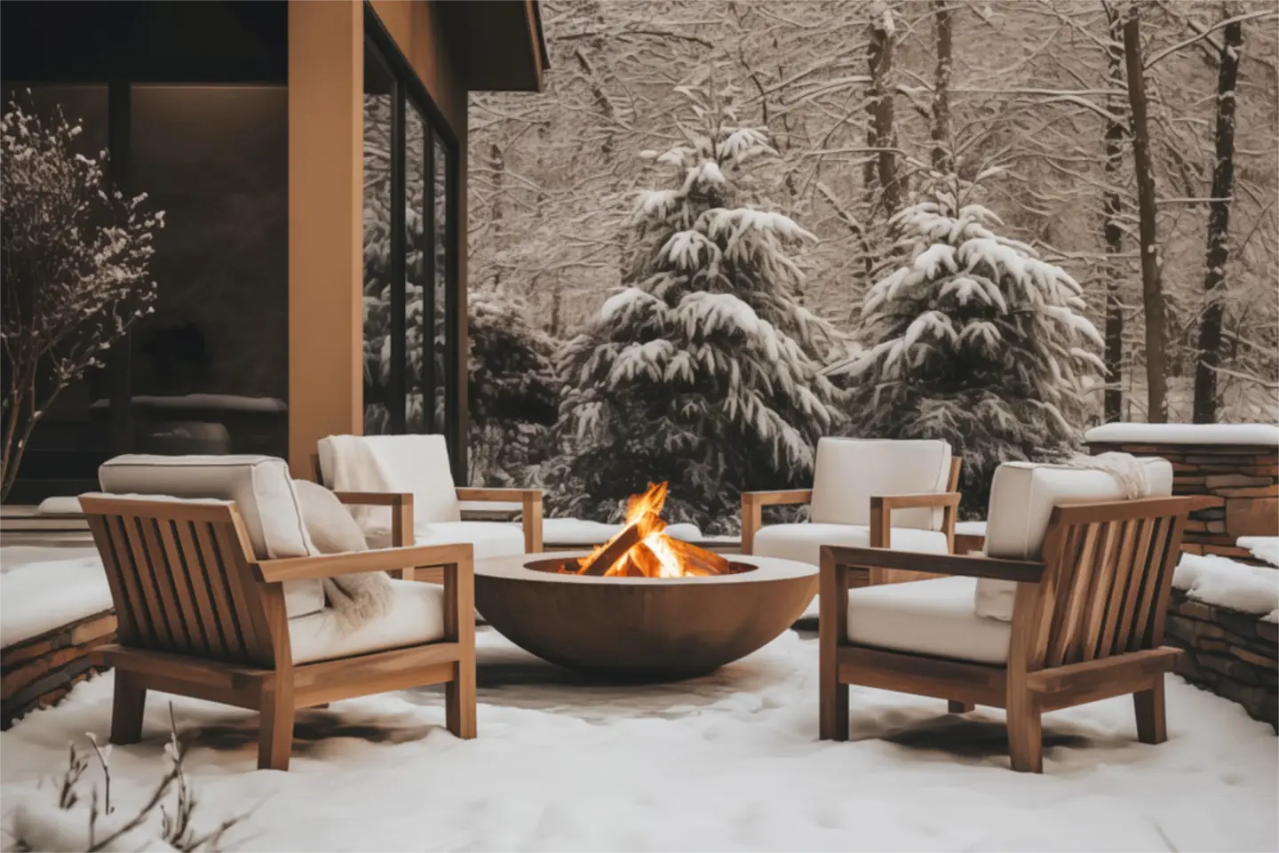 Deck patio heating