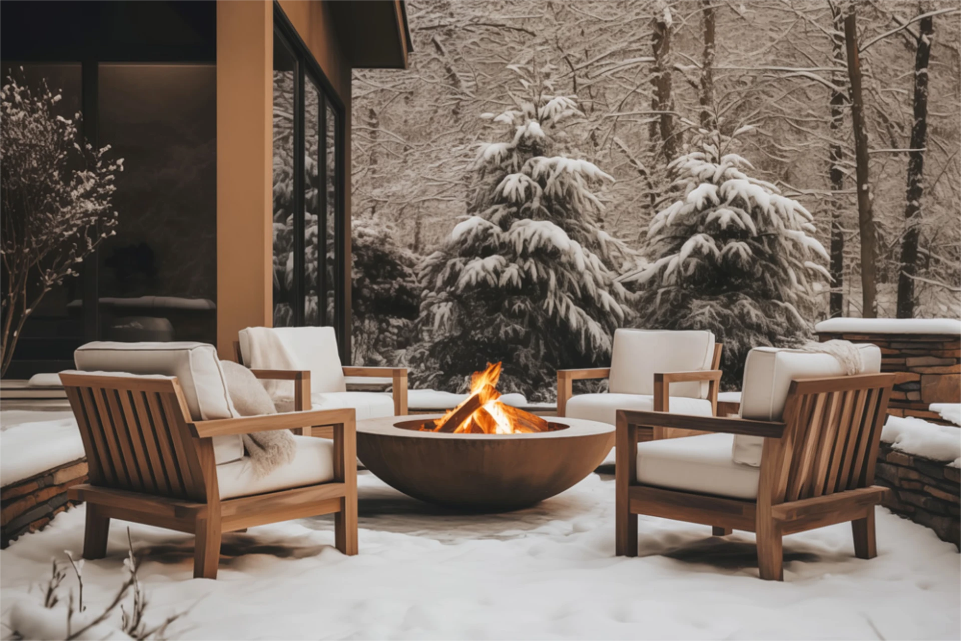 Deck patio heating