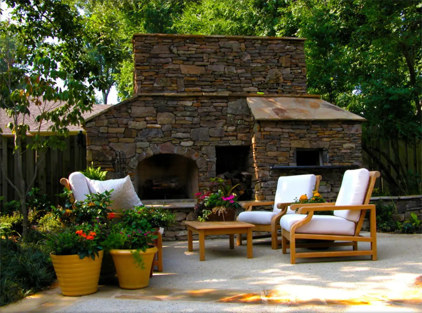 Imgi 35 outdoor fireplace pizza oven Patio Traditional with backyard container plants Fireplace