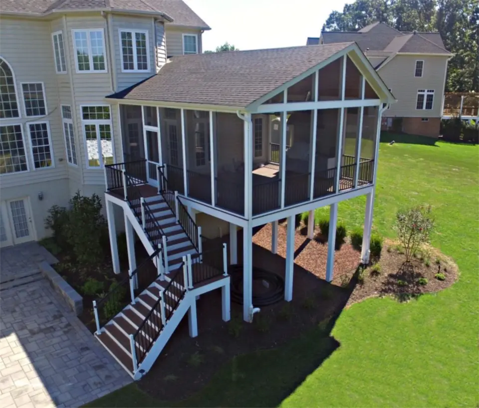 Straight staircase with landing 1024x872
